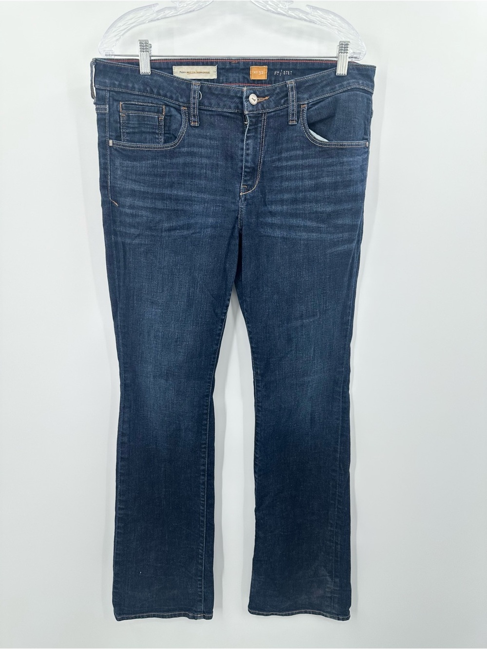 Anthropologie Pilcro Mid-Rise Blue Flare Jeans Size 32